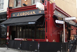 Grogan's Pub in Dublin (featured in *Lagan Love* by Peter Murphy)